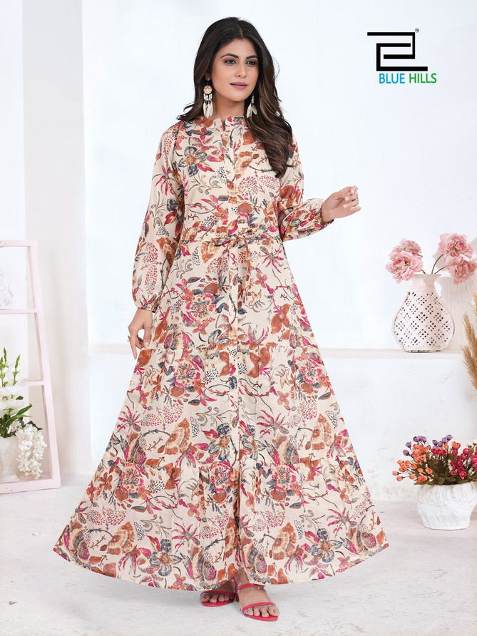 Feel Good By Blue Hills Modal Printed Gown Catalog